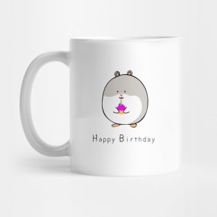 Cute hamster happy birthday Mug